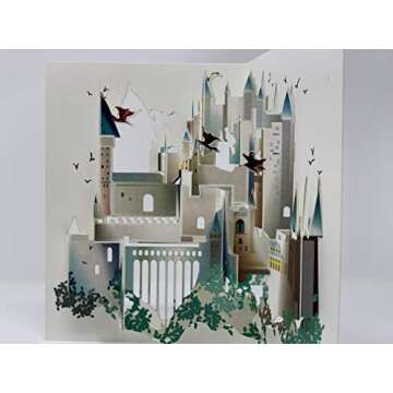 Shadywood Designs Experience the Magic of Harry Potter's Hogwarts Castle | The Perfect 3D Pop Up Greeting Card for any Harry Potter Fan envelope included