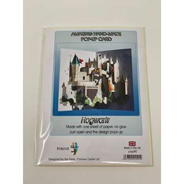 Shadywood Designs Experience the Magic of Harry Potter's Hogwarts Castle | The Perfect 3D Pop Up Greeting Card for any Harry Potter Fan envelope included
