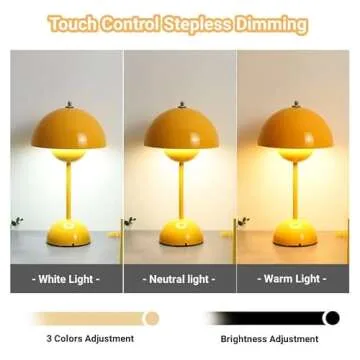 Juodkeo Modern Flowerpot Table Lamp - Rechargeable & Dimmable