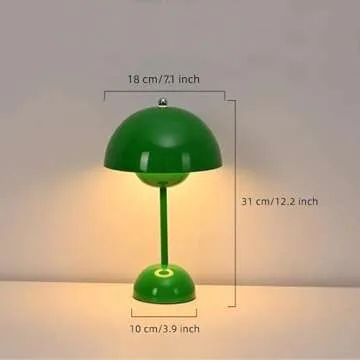 Juodkeo Modern Flowerpot Table Lamp - Rechargeable & Dimmable