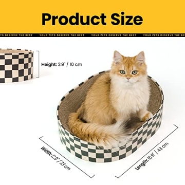 Conlun Cat Scratcher Lounge Bed for Happy Cats