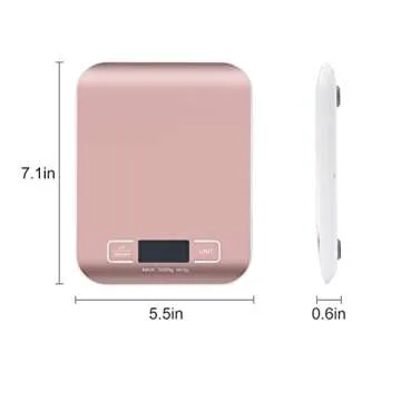 Selegere Rose Gold Digital Shipping Scale for Home & Office