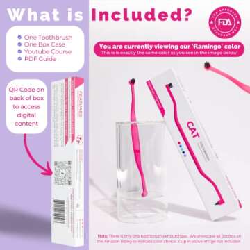 RYERCAT Cat Toothbrush - Gentle Dental Care for Kittens