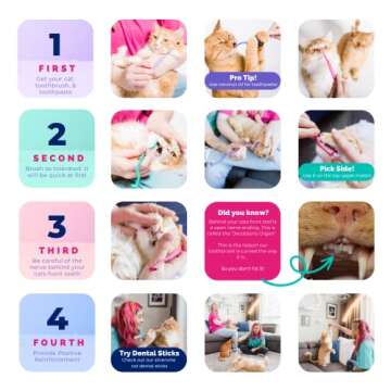 RYERCAT Cat Toothbrush - Gentle Dental Care for Kittens