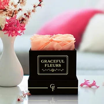 Forever Roses in Black Box | Graceful Fleurs Delivery
