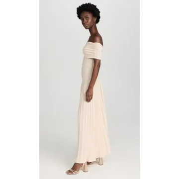 Lioness Field of Dreams Maxi Dress Elegant Off Shoulder
