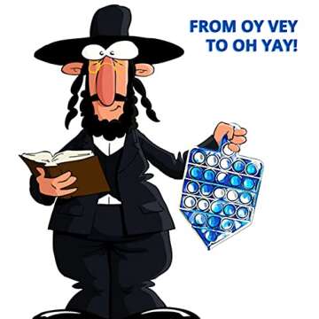 Chanukah Poppit Dreidel Fidget Toy for All Ages