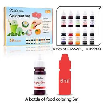 Soap Dye Soap Making Set - 10 Vibrant Liquid Colors