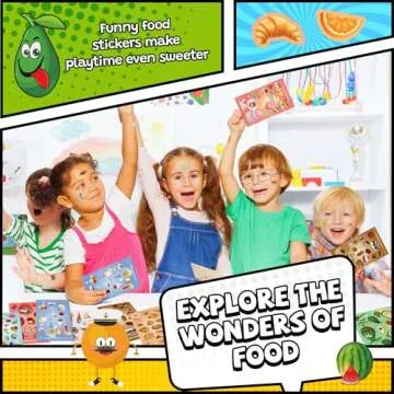 HORIECHALY Scratch & Sniff Stickers - 48 Sheets, 12 Scents, Cute Fruit Stickers for Kids, Teachers & Classroom Rewards