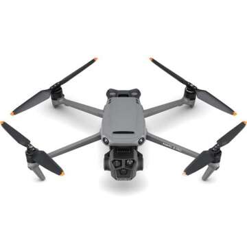 DJI Mavic 3 Pro with DJI RC, Flagship Triple-Camera Drone with 4/3 CMOS Hasselblad Camera, 43-Min Flight Time, with 128 GB Micro SD Card, 3.0 USB Card Reader, Landing Pad, Waterproof Backpack and More