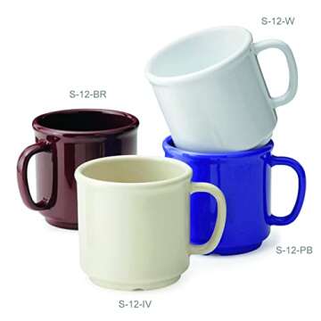 G.E.T. Shatter-Resistant Coffee Mug Set of 4 - Elegant Design