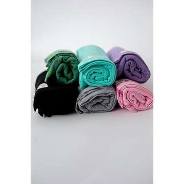 Tee-Owels Black T-Shirt Towel (Short to Shoulder Size)-Soft, Stretchy, & Lightweight Hair Towel for All Hair Types Reduce Damage, Breakage & Embrace Healthy Hair Care