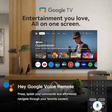 FPD 43-inch Smart TV Google TV 1080p Full HD with Google Play and Chromecast Built-in, HDR 10, Dolby Audio, Voice Remote, Stream Live TV(Palette-Series, CG43-P3, 2024 Model)