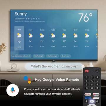 FPD 43-inch Smart TV Google TV 1080p Full HD with Google Play and Chromecast Built-in, HDR 10, Dolby Audio, Voice Remote, Stream Live TV(Palette-Series, CG43-P3, 2024 Model)