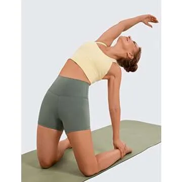 CRZ YOGA Women's Naked Feeling Biker Shorts for Workouts