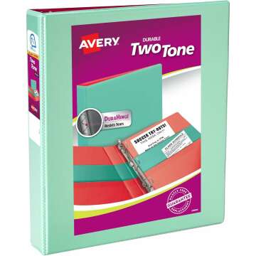 Avery Two-Tone Durable View Binder 1.5 Inch Rings