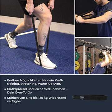 Perform Better Exercise Superband, Black, 1"