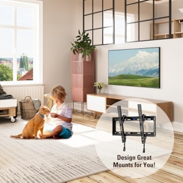 Universal Tilting TV Mount for 26-60 Inch TVs Up to 88 LBS