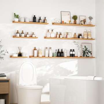 Heimlove Picture Ledge Shelf Set - 56" Floating Shelves