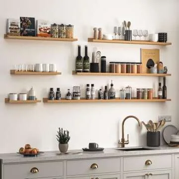 Heimlove Picture Ledge Shelf Set - 56" Floating Shelves