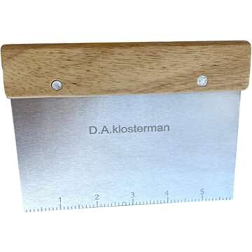 Stainless Steel Pastry Scraper - Dough Bench Scraper Bread Cutter Chopper，1 box