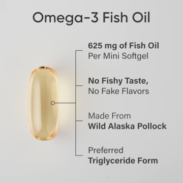 Sports Research Omega-3 Mini-Softgels Easy to Swallow