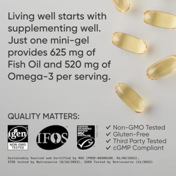 Sports Research Omega-3 Mini-Softgels Easy to Swallow