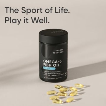 Sports Research Omega-3 Mini-Softgels Easy to Swallow