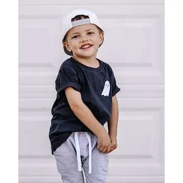 Merqwadd Baby Boy Halloween Sweatsuit Outfits Ghost Boo Sweatshrit Jogger Pants Fall Winter Clothes