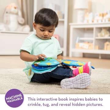 Melissa & Doug K's Kids Itsy-Bitsy Spider 8-Page Soft Activity Book for Babies and Toddlers