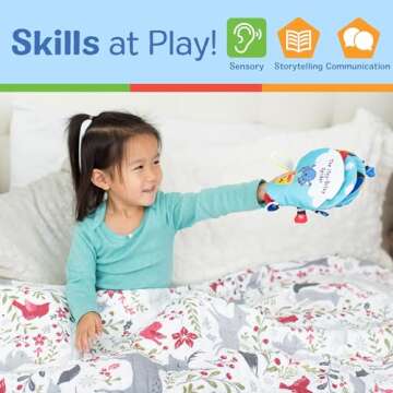 Melissa & Doug K's Kids Itsy-Bitsy Spider 8-Page Soft Activity Book for Babies and Toddlers