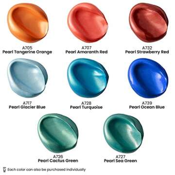 ARTEZA Metallic Acrylic Paint Set of 8 Classic Elements and Set of 8 Jewel Tones Bundle, Painting Art Supplies for Artist, Hobby Painters & Beginners