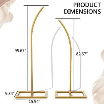 Elegant Wedding Arch Backdrop Stand with Balloon Sets