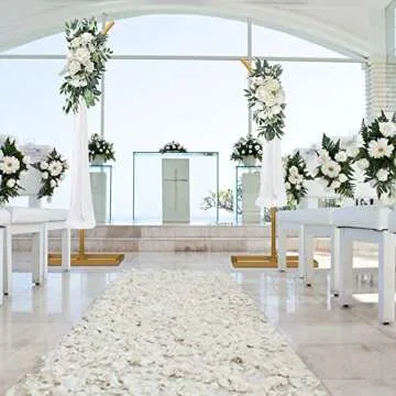 Elegant Wedding Arch Backdrop Stand with Balloon Sets