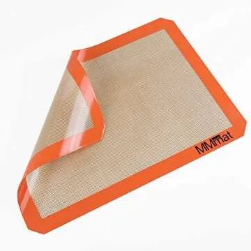 MMmat Silicone Baking Mat - Best German Silicone - Non Slip Silicone Baking Sheet, Non Stick Reusabl...