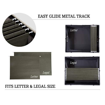 Decorative Fabric File Storage Box with Intelligent Rail