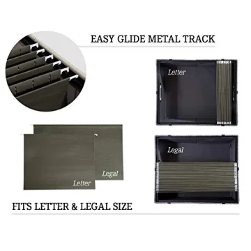 Decorative Fabric File Storage Box with Intelligent Rail