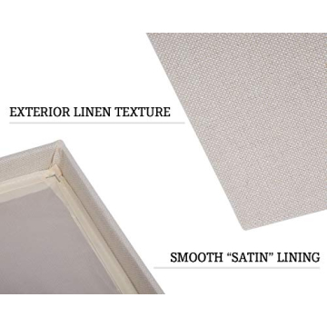 Decorative Fabric File Storage Box with Intelligent Rail