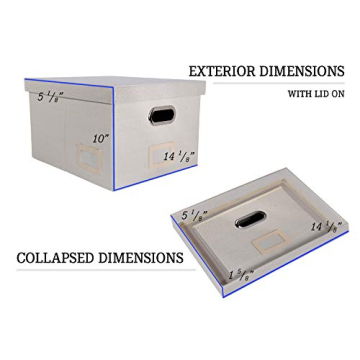 Decorative Fabric File Storage Box with Intelligent Rail