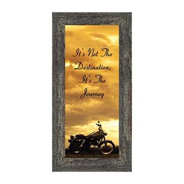 Crossroads Home Décor Patriotic Harley Motorcycle Wall Art, American Flag for Davidson Riders, It's...