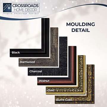 Crossroads Home Décor Patriotic Harley Motorcycle Wall Art, American Flag for Davidson Riders, It's Not the Destination Unique Motorcycle Wall Decor, 7860BW