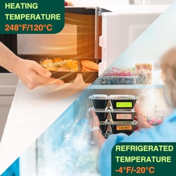 Glotoch Meal Prep Containers - 50 Pack Reusable 32 oz