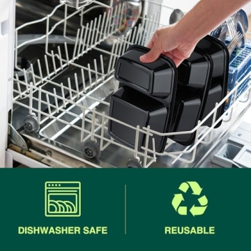 Glotoch Meal Prep Containers - 50 Pack Reusable 32 oz