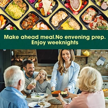 Glotoch Meal Prep Containers - 50 Pack Reusable 32 oz