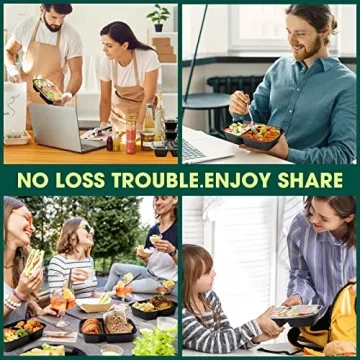 Glotoch Meal Prep Containers - 50 Pack Reusable 32 oz