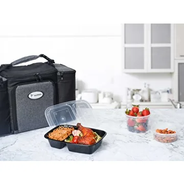 Glotoch Meal Prep Containers - 50 Pack Reusable 32 oz