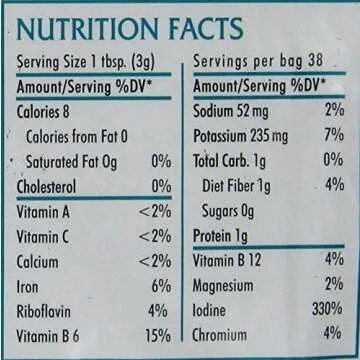 Dulse Flakes - Certified Organic- Sea Vegetables, washed, Pure Vegan- Maine Coast 4oz. (Pack OF 2)