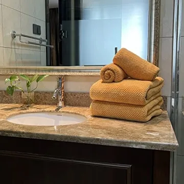 YTYC Extra Large Bath Towels Set - 6 Quick Dry Microfiber