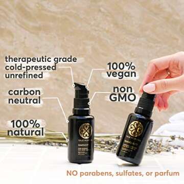 True Moringa Oil for Face, Body & Hair - 100% Pure Cold-Pressed Oil - Unrefined, Anti-aging, Reduce ...