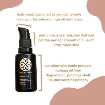 True Moringa Oil for Radiant Skin and Hair - 100% Pure